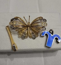 3 Oggetti  Farfalle In Argento