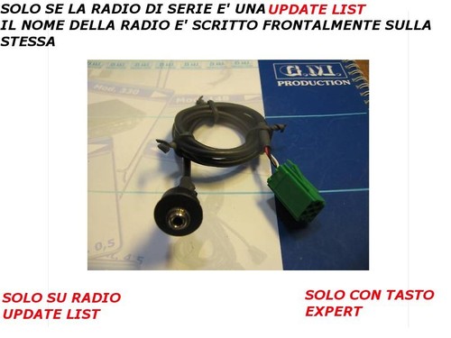 Cavo aux mp3 ipod - aux, renault