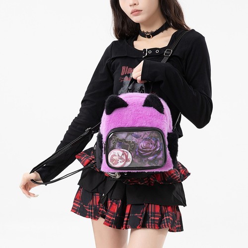 Borsa tracolla donna peluche - a,