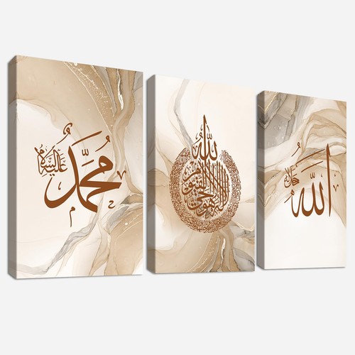 3pcs grigio beige musulmano - 3pcs,
