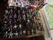 Lotto oltre 60 figurine vintage Teenage Mutant Ninja Turtles con accessori.