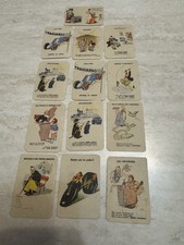 Lotto 13 figurine cartonate Marga Crema Calzature anni 50 da collezione