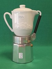 CAFFETTIERA OMG MULINO BIANCO CARAFFA IN PORCELLANA BIANCA 4 TAZZE NUOVA. AJ61