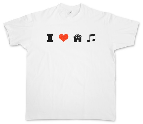 Maglietta love house music - maglietta,