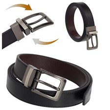 Cintura reversibile vera pelle