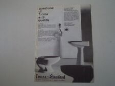 advertising Pubblicità 1960 SANITARI IDEAL STANDARD