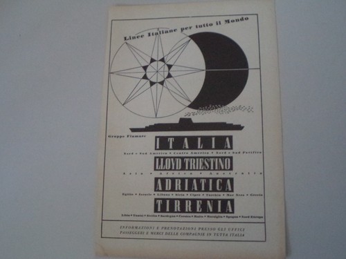 Advertising pubblicità 1953 - advertising,