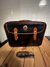 Valigetta 24 Ore Cartella Borsa Porta PC documenti Vera Pelle Vintage Tracolla