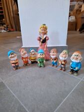 Pupazzi Gomma Disney Biancaneve e Sette Nani NO Ledra Rubbertoys  Pouet Vintage