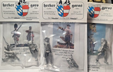 HECKER & GOROS: set 3 figurini
