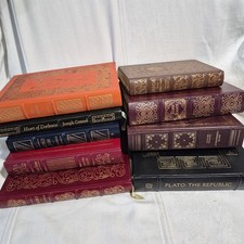 10 Eastman leather bound books