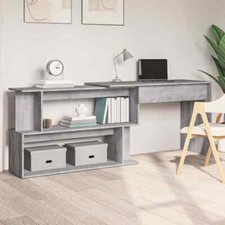 VidaXL Scrivania Angolare Grigio Sonoma 200x50x76 cm Legno Multistrato