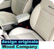 SOLO 2 PEZZI FIAT 500 - eco pelle AVORIO- MADE IN ITALY - VENDITE PROFESSIONALI