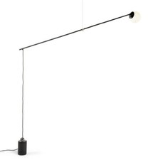 MOGG | BITTA | LAMPADA A SOSPENSIONE METALLO NERO SFERA VETRO 20 CM