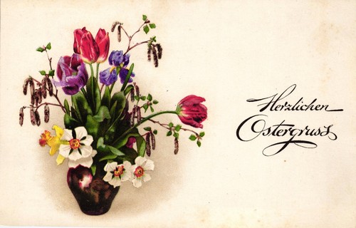 Ostern blumen blumenvase - blumen,,