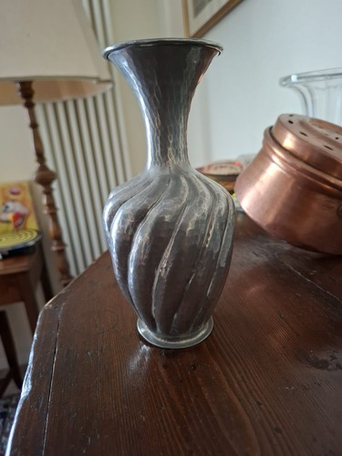 Vasetto artigianale peltro - in,