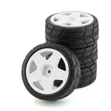 4x Pneumatici per 1/10 RC Rally Car WRC Claw 43 Ken Block Fiesta Fifteen52 XV01 TT02