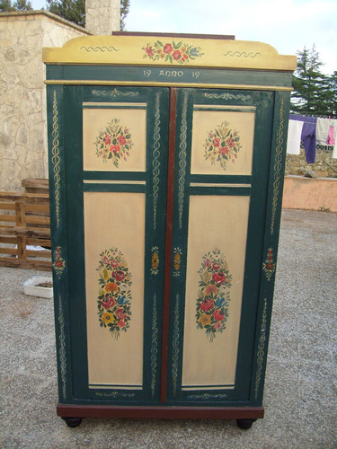 Armadio tirolese datato 1919 - datato,