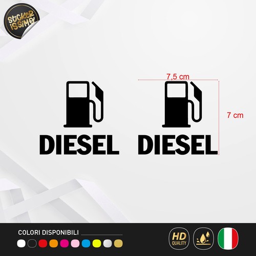 Adesivi tappo auto diesel - tappo,