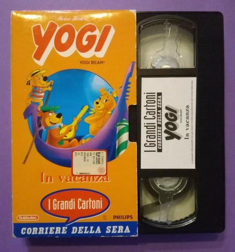 Vhs yogi vacanza animazione - yogi,