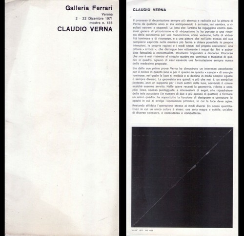 Opuscolo mostra 155 claudio - opuscolo,