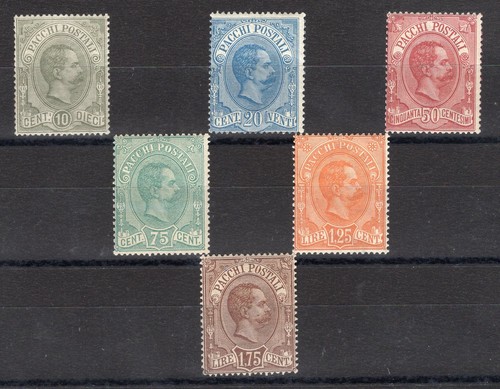 Italia 1884 pacchi postali - italia, 1884/86