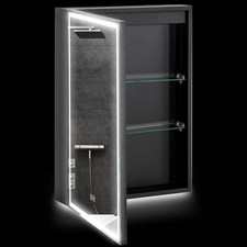 Homcom specchiera bagno - homcom, con