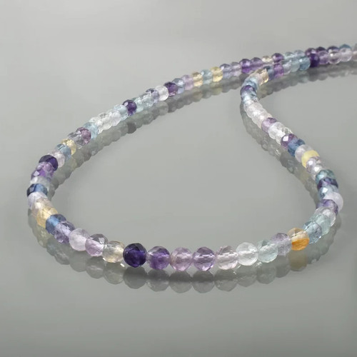 Collana fluorite naturale - fluorite,