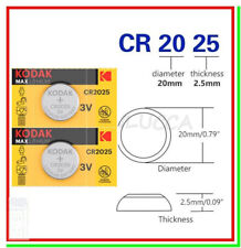 2 Batterie Pile KODAK CR2025 2025 KECR BR 280-205 L12 SB-T14 LF-1/2V 5003L
