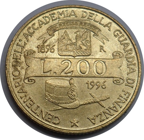 Italia 200 lire - 1996, 100