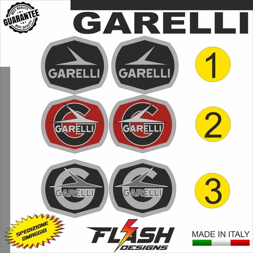 Adesivi motore garelli destro - adesivi,