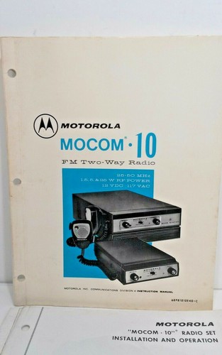 Motorola manual mocom 50 - mocom, 25-50