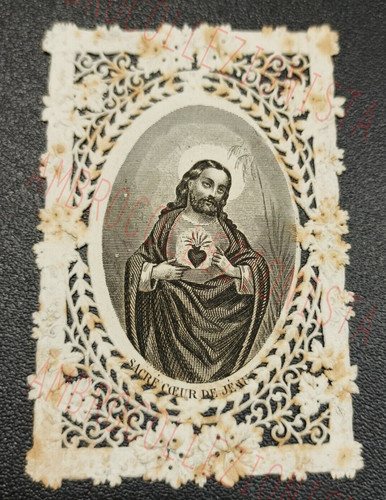 Santino antico con pizzo - santino,