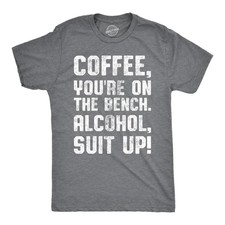 T-shirt uomo caffè sei in