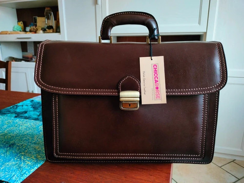 Borsa pelle ufficio made - pelle,