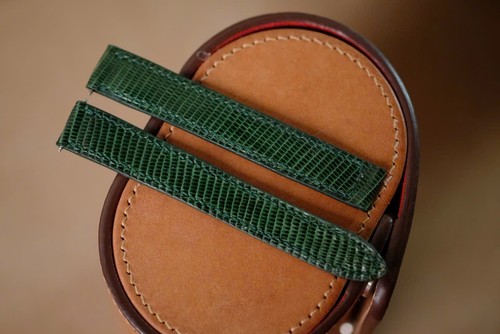 Cinturino orologio pelle verde