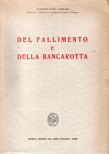 Del fallimento della - e,