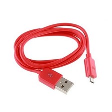 Cavo Dati Ricarica Usb Microusb 0.90 Metri Red Per Brondi Centurion 3 Luxury 5