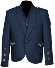 Uomo Scozzese Blu Lana Argyle