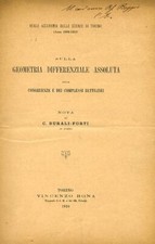 Sulla geometria differenziale