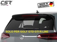 Spoiler Posteriore Alettoncino Golf 7 SOLO GTD GTI R-LINE 2013-2019 NERO LUCIDO