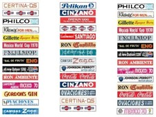 SUBBUTEO 42 ADESIVI ANNI '70 PUBBLICITA' WORLD CUP MEXICO '70 GRADINATA TRIBUNA