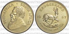 SUD AFRICA 1967 - ONCIA NON ORO KRUGGERAND  - REPLICA