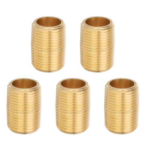 5pz raccordo tubo - tubo, ottone