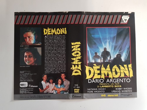 Demoni solo locandina vhs - demoni,
