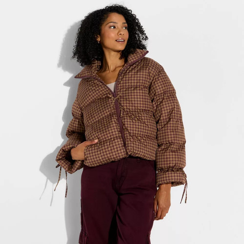 Giacca donna con fiocco puffer