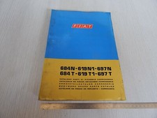 CATALOGO PARTI DI RICAMBIO SOLO CARROZZERIA ORIGINALE FIAT 684 619 697 T N 1970