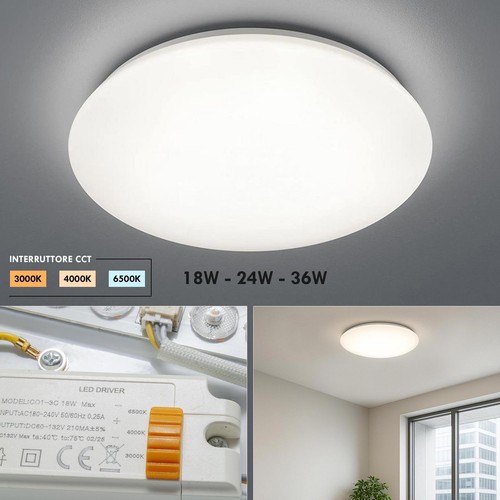 Plafoniera led cct 3000k - led, a