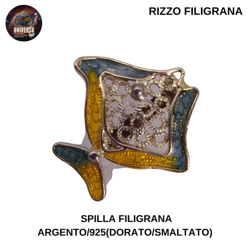 Spilla filigrana argento 925 - spilla, argento/925