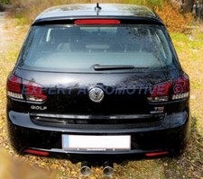 GOLF 6 PARAURTI POSTERIORE R   ABS NO VETRORESINA++SCARICO INOX DOPPIO CENTRALE
